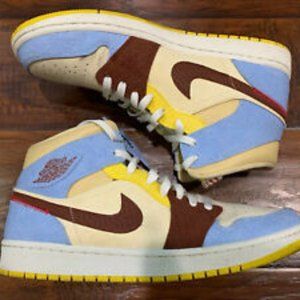 Air Jordan 1 Mid SE Maison Chateau Rouge fearless